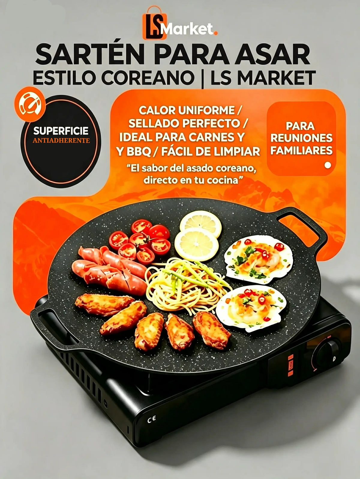 Sartén para Asar Estilo Coreano
