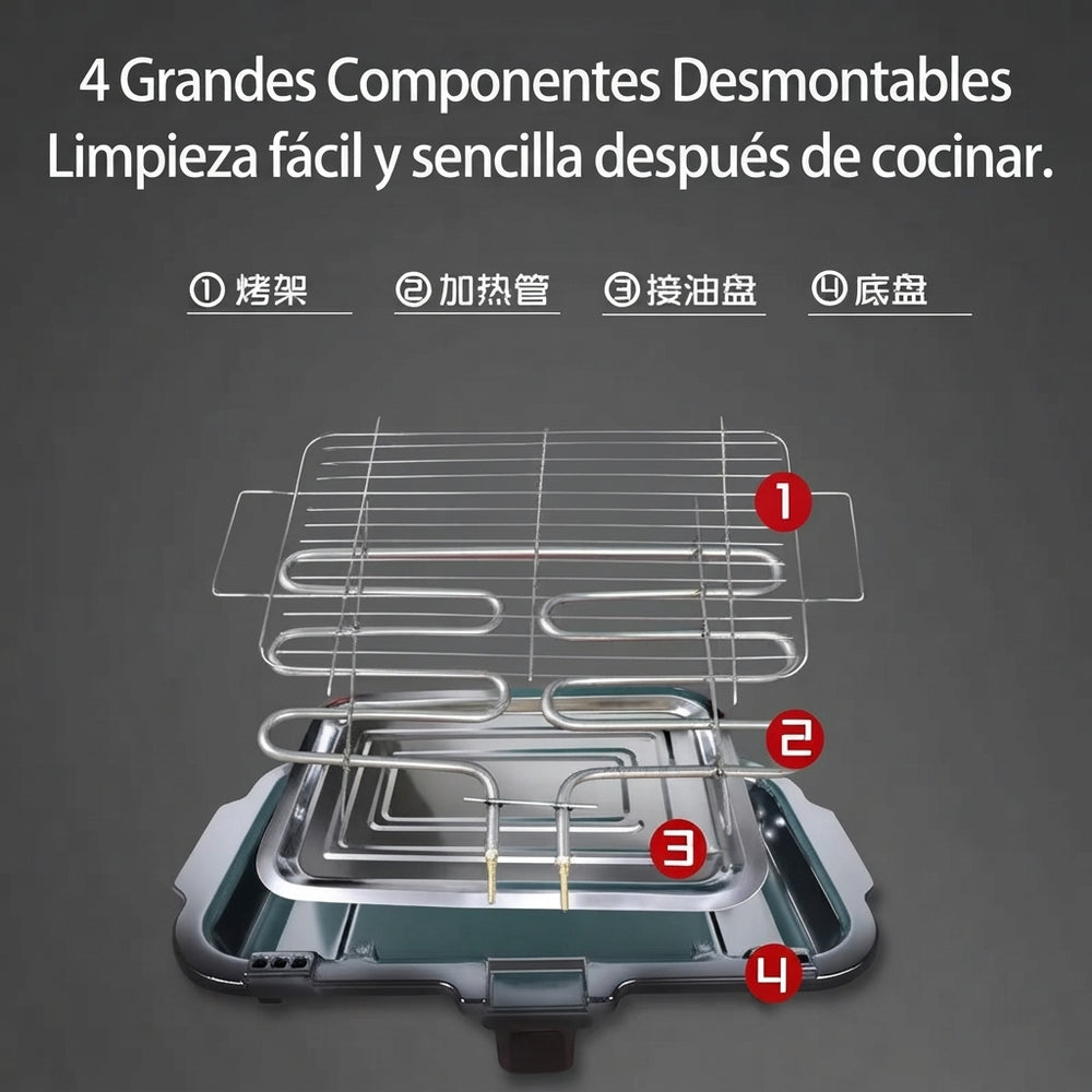 Parrilla electrica interior para cenas en pareja
