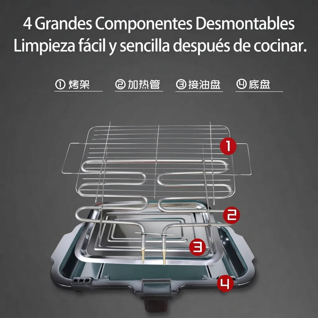 Parrilla electrica interior para cenas en pareja